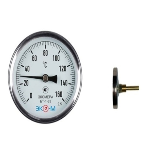 Термометр ТБЛ-63 (0...120°С) L40мм кл.т. 2,5 ОШ