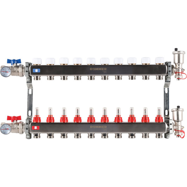 коллектор распределительный для теплого пола rommer
